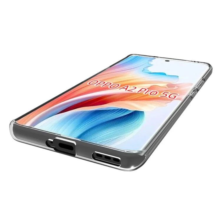 10 pezzi / confezione per Oppo A2 Pro 5G, custodia in TPU, guscio del telefono, texture senza marchi d'acqua