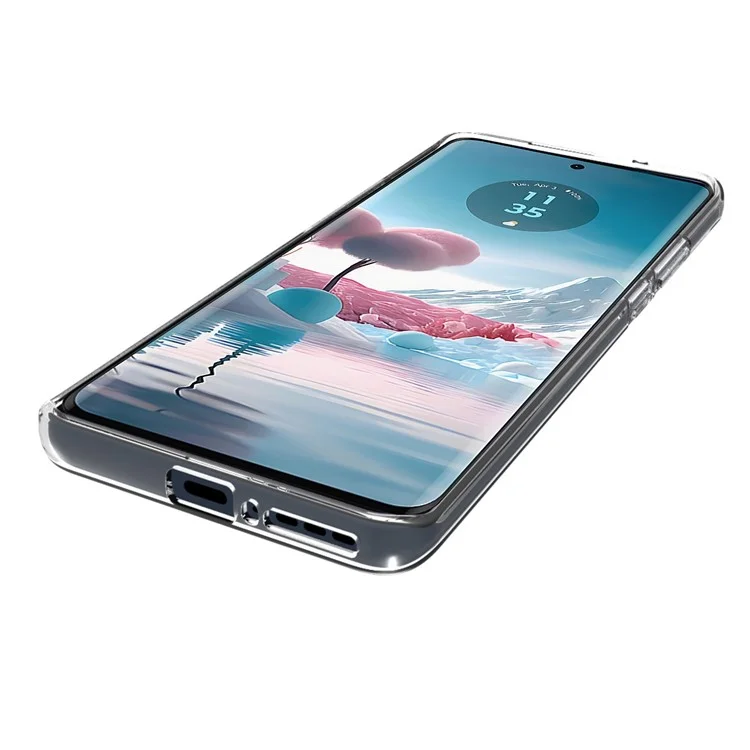 10Pcs / Pack Pour Motorola Edge 40 Neo 5G Housse de Téléphone Mobile TPU Sans Filigrane Texture Antidérapante