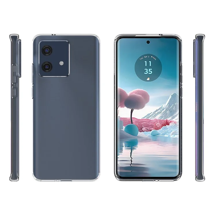 10Pcs / Pack Pour Motorola Edge 40 Neo 5G Housse de Téléphone Mobile TPU Sans Filigrane Texture Antidérapante