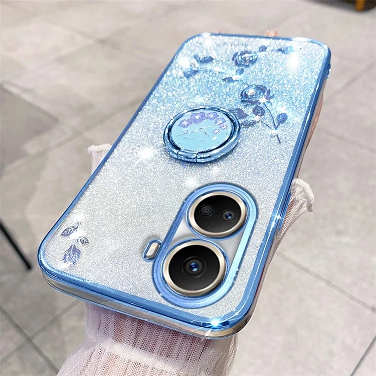 KADEM Per Huawei nova 10 SE 4G Custodia Gradiente TPU Supporto Telefono Custodia Protettiva - Blu