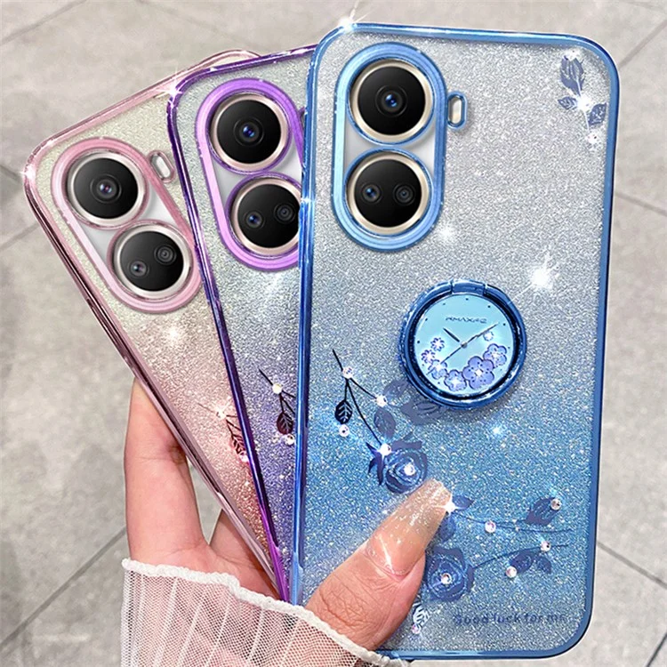 KADEM Per Huawei nova 10 SE 4G Custodia Gradiente TPU Supporto Telefono Custodia Protettiva - Blu