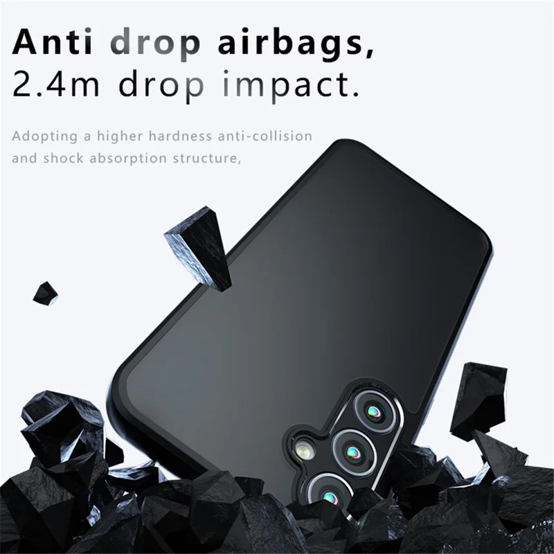 For Samsung Galaxy S23 FE Case PC+TPU Anti-fall Matte Phone Cover