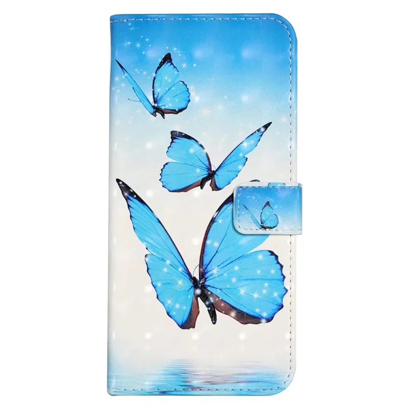 Pour Xiaomi Redmi Note 10 4G / Note 10s 4G / Poco M5s 4G Case 3D Pattern Flip Phone Cover - Trois Papillons