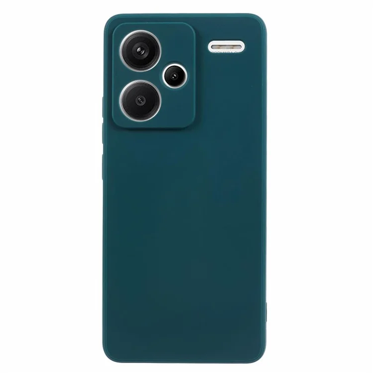 For Xiaomi Redmi Note 13 Pro+ 5G Case Straight Edge Soft TPU Phone Back Cover - Army Green