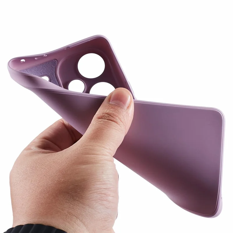 For Xiaomi Redmi Note 13 Pro+ 5G Case TPU Fiber Lining Protective Phone Cover - Purple
