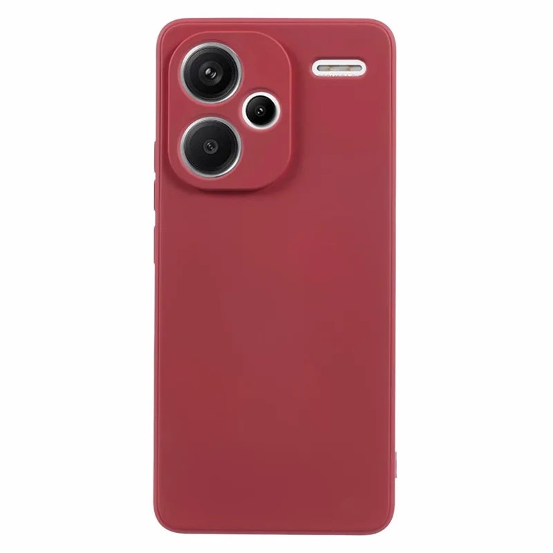 For Xiaomi Redmi Note 13 Pro+ 5G Case TPU Fiber Lining Protective Phone Cover - Hawthorn Red