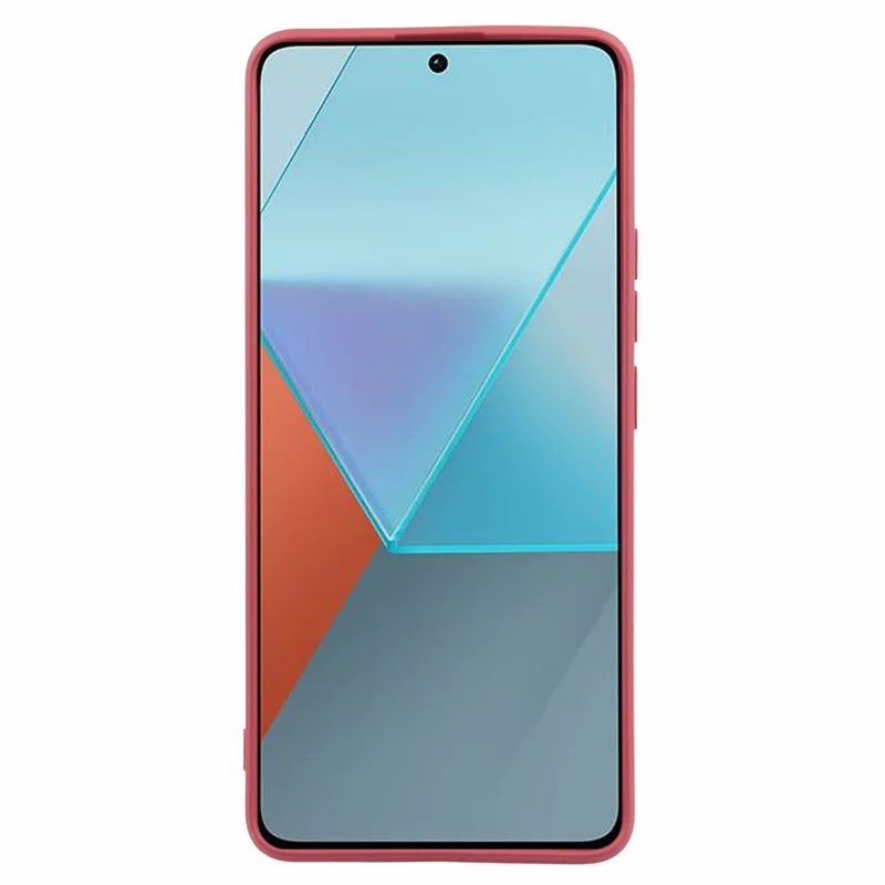 For Xiaomi Redmi Note 13 Pro+ 5G Case TPU Fiber Lining Protective Phone Cover - Hawthorn Red