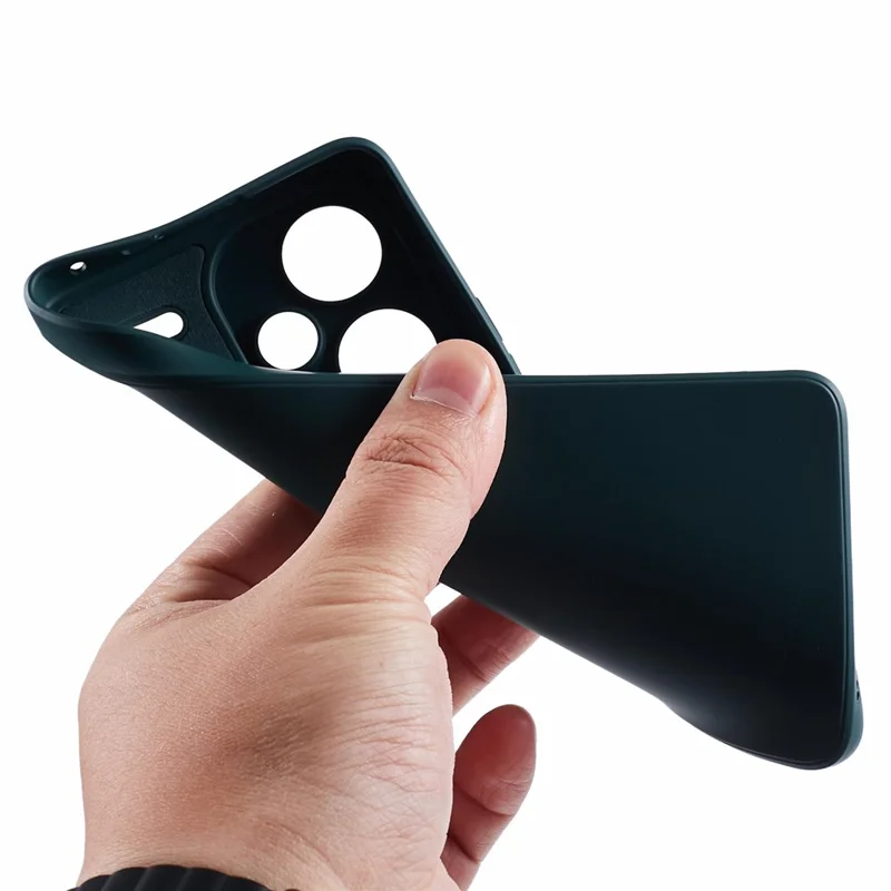 Чехол для Xiaomi Redmi Note 13 Pro+ 5G, из ТПУ с волокнистой подкладкой, защитный чехол для телефона — армейский зеленый цвет