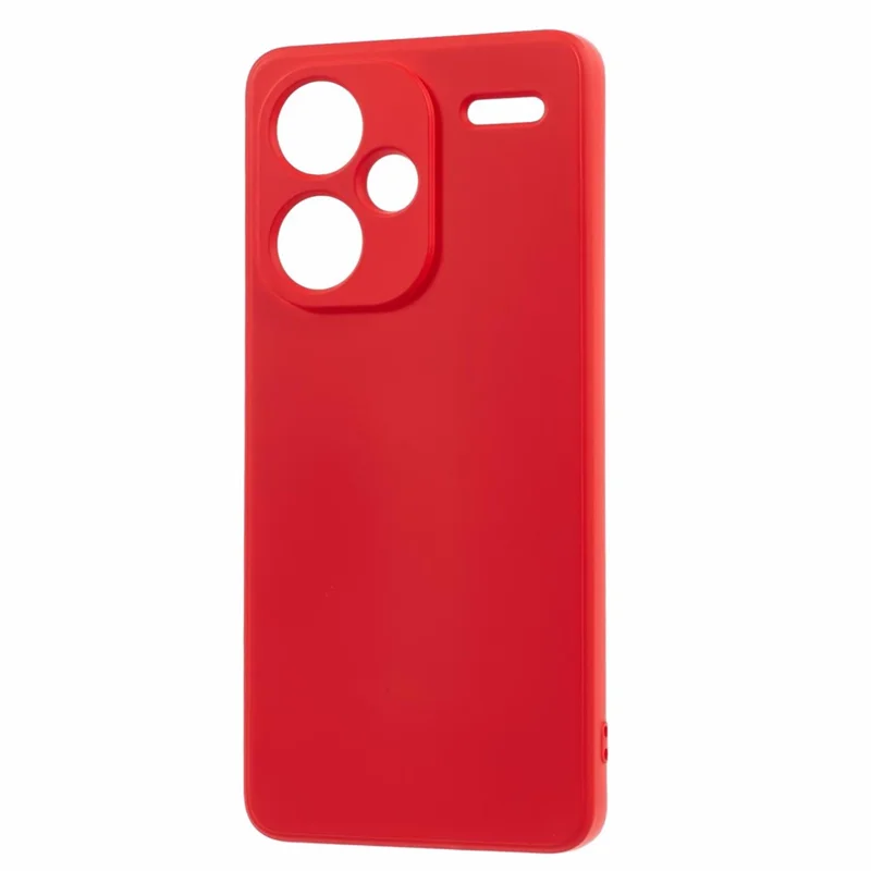 For Xiaomi Redmi Note 13 Pro+ 5G Case TPU Fiber Lining Protective Phone Cover - Red