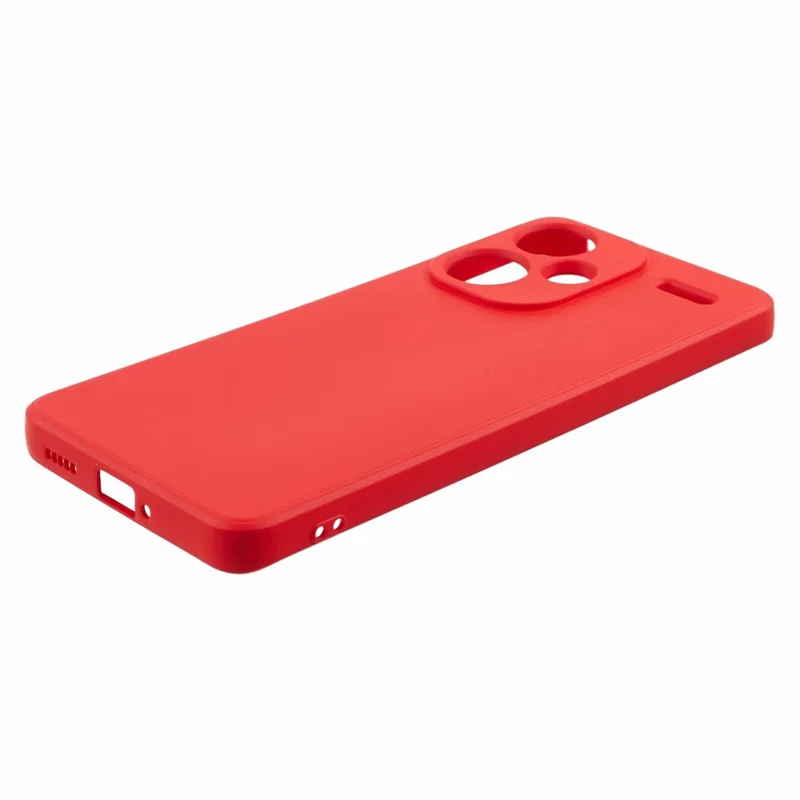 For Xiaomi Redmi Note 13 Pro+ 5G Case TPU Fiber Lining Protective Phone Cover - Red