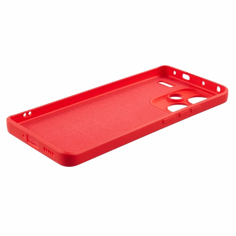 For Xiaomi Redmi Note 13 Pro+ 5G Case TPU Fiber Lining Protective Phone Cover - Red