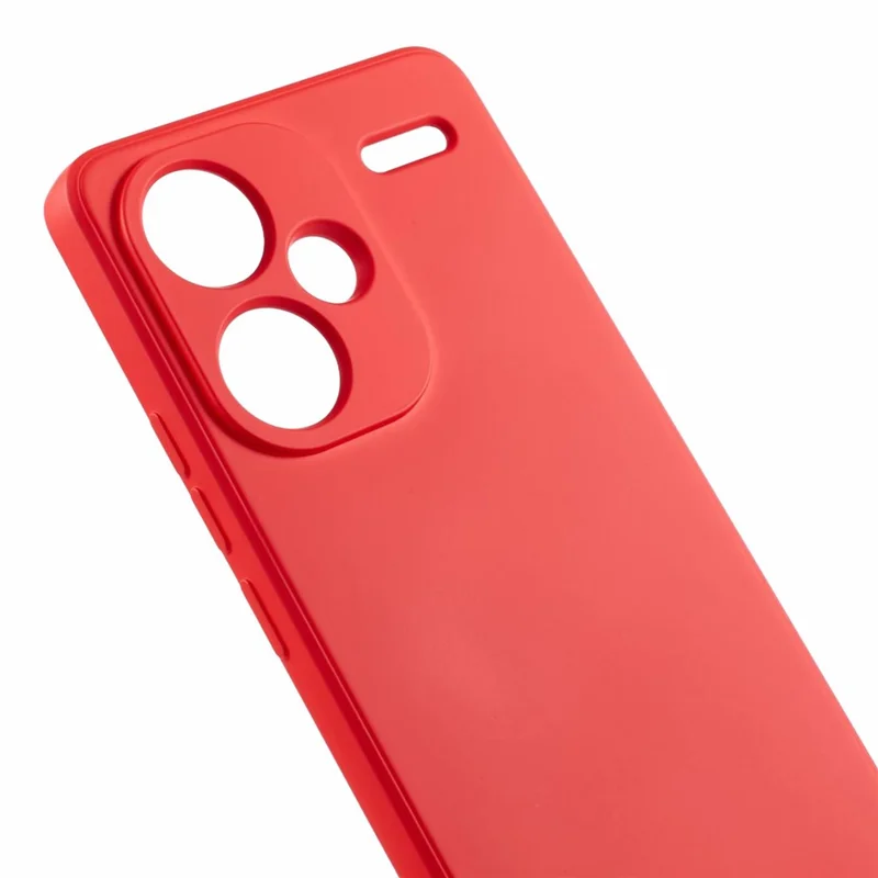 For Xiaomi Redmi Note 13 Pro+ 5G Case TPU Fiber Lining Protective Phone Cover - Red