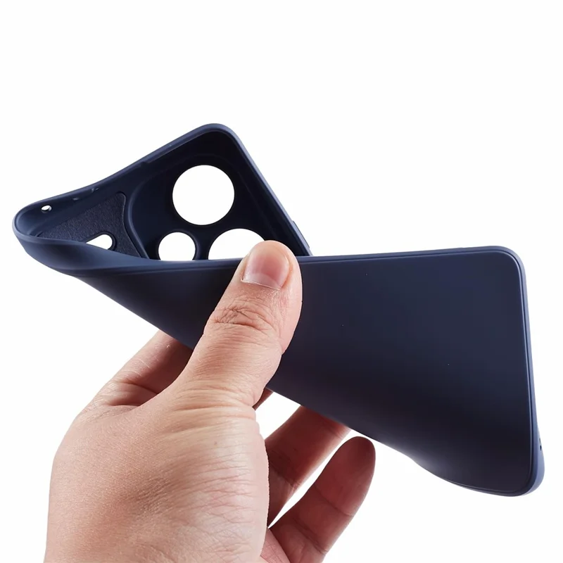 Чехол для Xiaomi Redmi Note 13 Pro+ 5G, TPU с волокнистой подкладкой, защитный чехол для телефона - лавандово-серый