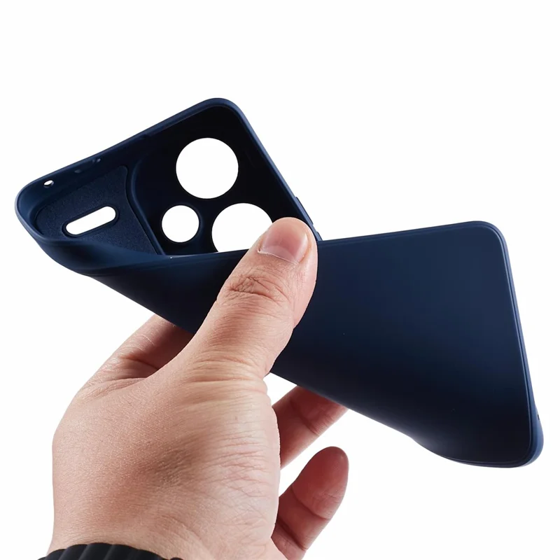 For Xiaomi Redmi Note 13 Pro+ 5G Case TPU Fiber Lining Protective Phone Cover - Sapphire