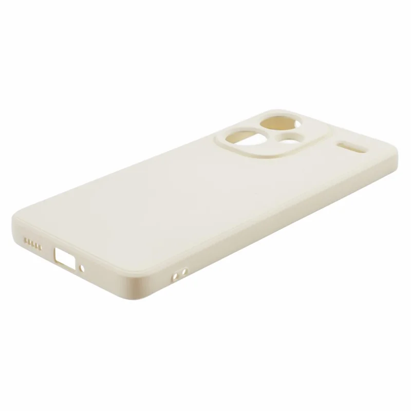 For Xiaomi Redmi Note 13 Pro+ 5G Case TPU Fiber Lining Protective Phone Cover - White