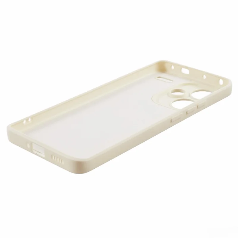 For Xiaomi Redmi Note 13 Pro+ 5G Case TPU Fiber Lining Protective Phone Cover - White