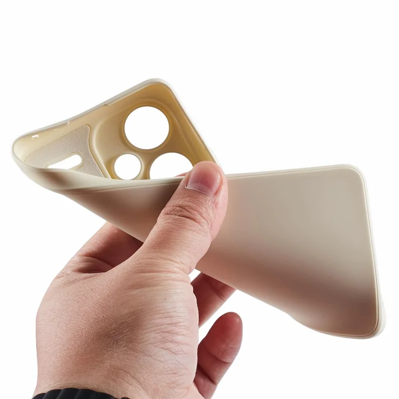 For Xiaomi Redmi Note 13 Pro+ 5G Case TPU Fiber Lining Protective Phone Cover - White