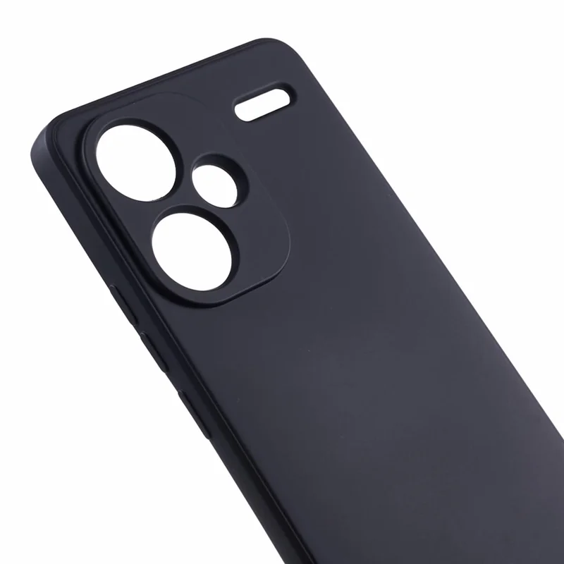 For Xiaomi Redmi Note 13 Pro+ 5G Case TPU Fiber Lining Protective Phone Cover - Black