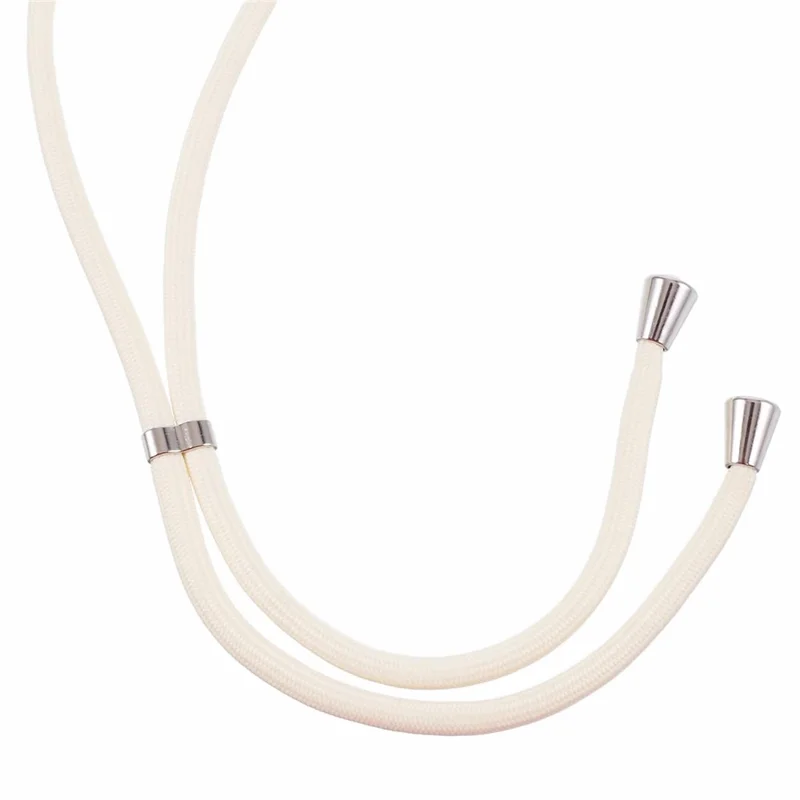 AW Series for iPhone 13 Pro Max Cell Phone Case Sparkle Epoxy TPU Cover with Lanyard - White