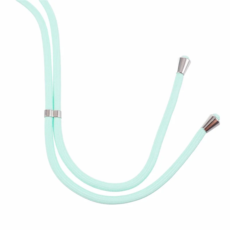 AW Series for iPhone 12 Pro / 12 Case Sparkle Epoxy TPU Phone Shell with Lanyard - Green