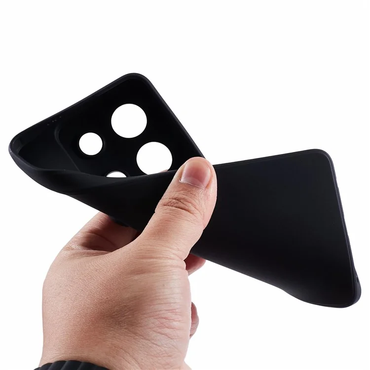 Für Infinix Note 30 5G Case Straight Edge Soft TPU Anti-Drop Phone Cover - Schwarz