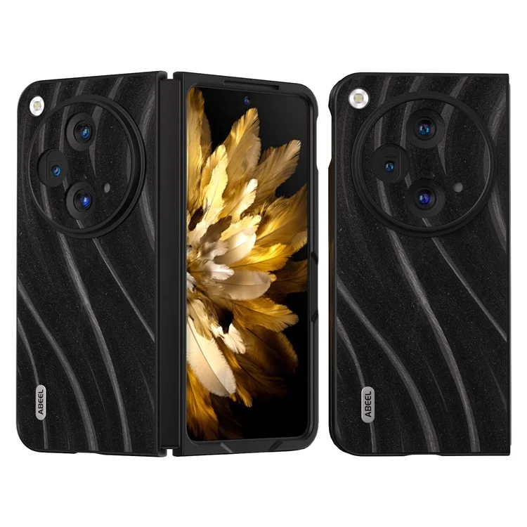 ABEEL Milky Way Serie für Oppo Find N3 5G / OnePlus Open Case PU Leder beschichtete PC Handyhülle - Schwarz