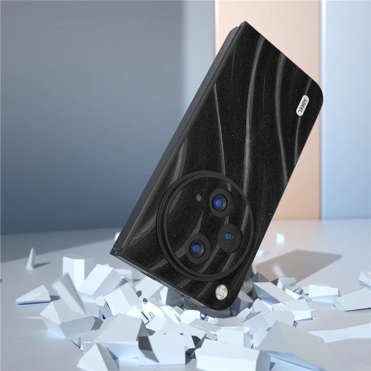 ABEEL Milky Way Serie für Oppo Find N3 5G / OnePlus Open Case PU Leder beschichtete PC Handyhülle - Schwarz