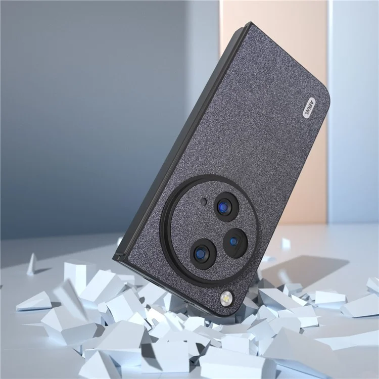 ABEEL Für Oppo Find N3 5G / OnePlus Open Case Glitzer-Leder + PC-Rückseite Handyhülle - Schwarz