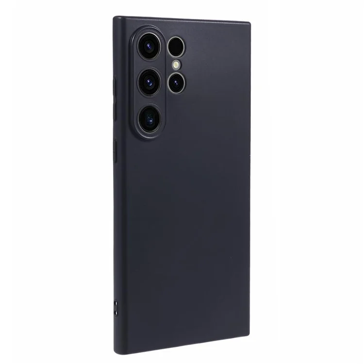 Para Samsung Galaxy S24 Ultra Capa de Telefone Brilhante Cortes Precisos Capa TPU - Preto