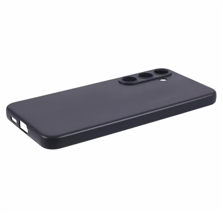 Per Samsung Galaxy S24+ Custodia TPU Glossy Precisi Tagli Telefono TPU Cover - Nero