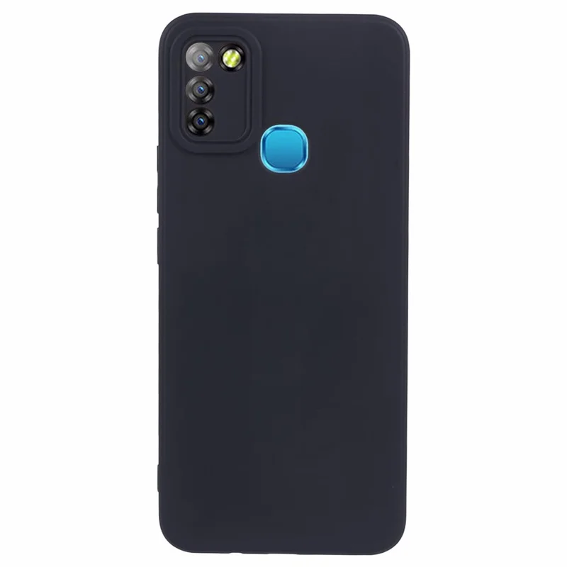 For Infinix Smart 5 (Indien) Case Lige Kant TPU Smartphone Cover - Sort