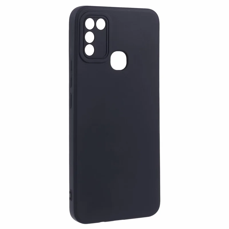 For Infinix Smart 5 (Indien) Case Lige Kant TPU Smartphone Cover - Sort