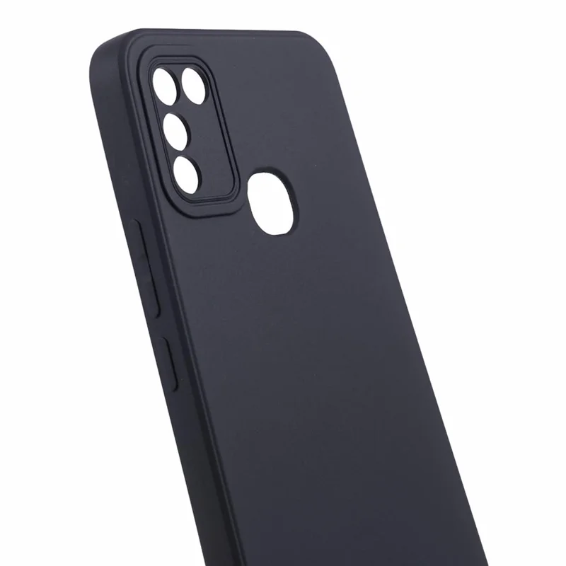 For Infinix Smart 5 (Indien) Case Lige Kant TPU Smartphone Cover - Sort