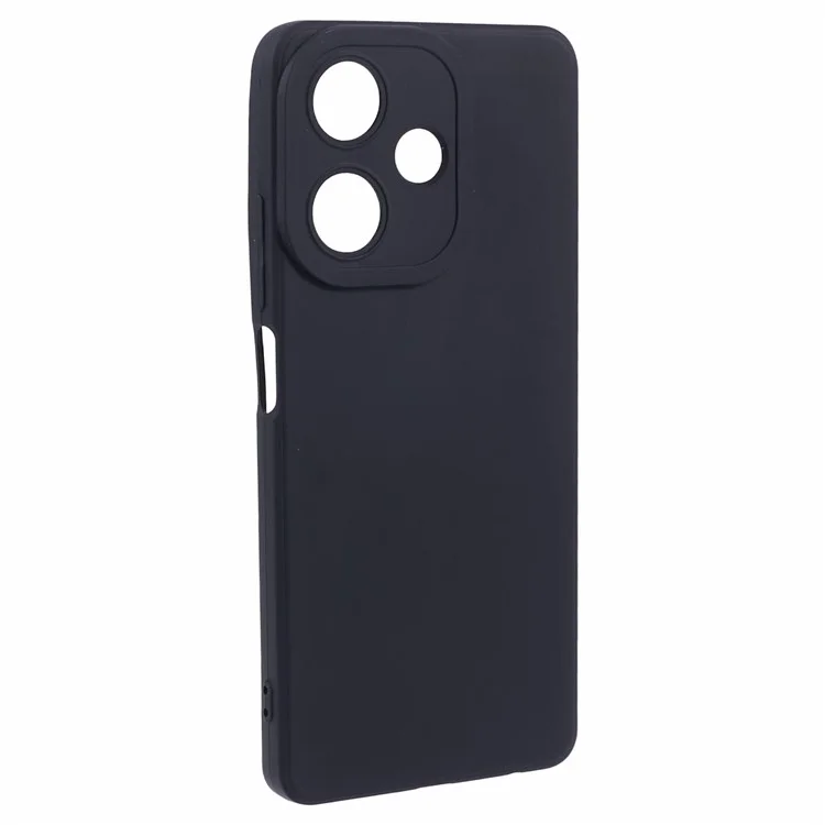 For Infinix Hot 30 Case Straight Edge Soft TPU Phone Back Cover - Black
