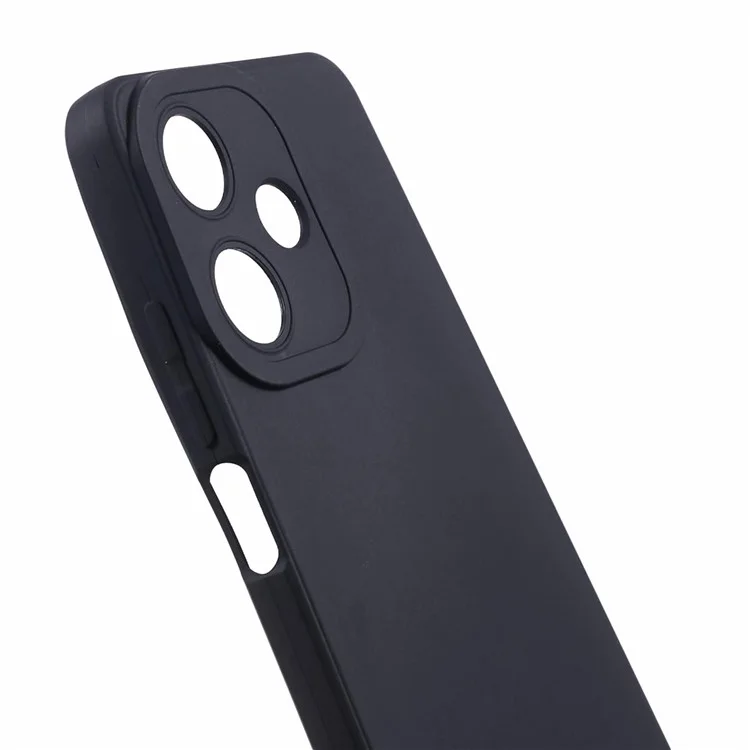 For Infinix Hot 30 Case Straight Edge Soft TPU Phone Back Cover - Black