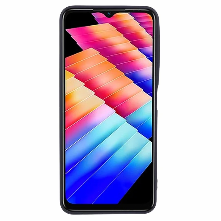 For Infinix Hot 30i Case Straight Edge Anti-Scratch TPU Phone Cover - Black