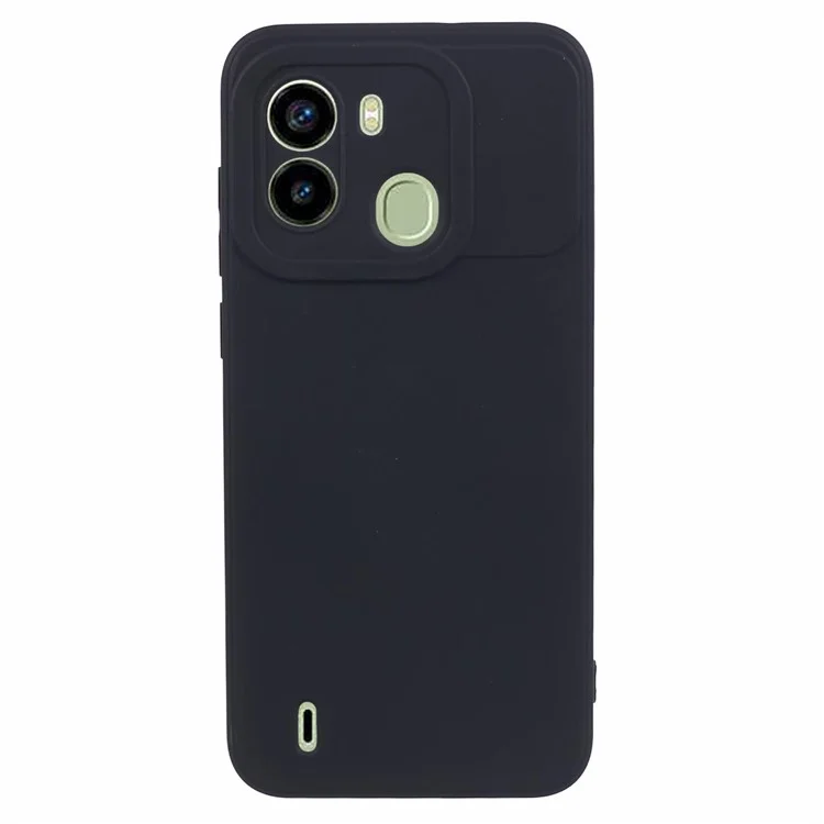 Pour TECNO Pop 6 4G Coque Peau-Friendly TPU Bord Droit - Noir