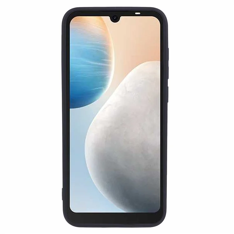 Pour TECNO Pop 6 4G Coque Peau-Friendly TPU Bord Droit - Noir
