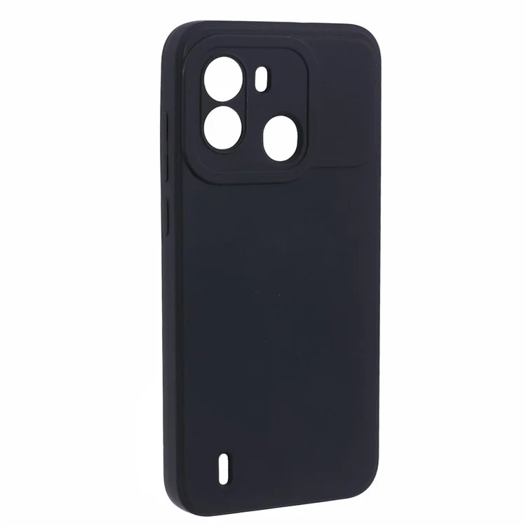 Pour TECNO Pop 6 4G Coque Peau-Friendly TPU Bord Droit - Noir