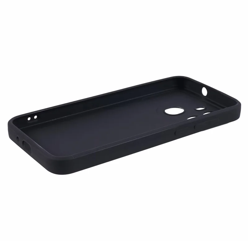 Pour TECNO Pop 6 4G Coque Peau-Friendly TPU Bord Droit - Noir