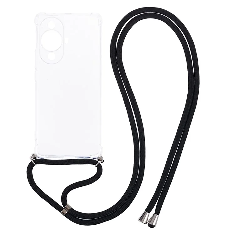 For Huawei nova 11 Pro / nova 11 Ultra Case Four Corner Protection TPU Cover with Lanyard
