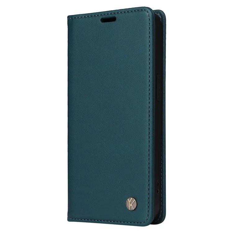 YIKATU YK-001 Para Motorola Moto G14 4G Capa de Telefone Caso PU Leather Wallet Stand Cover - Verde