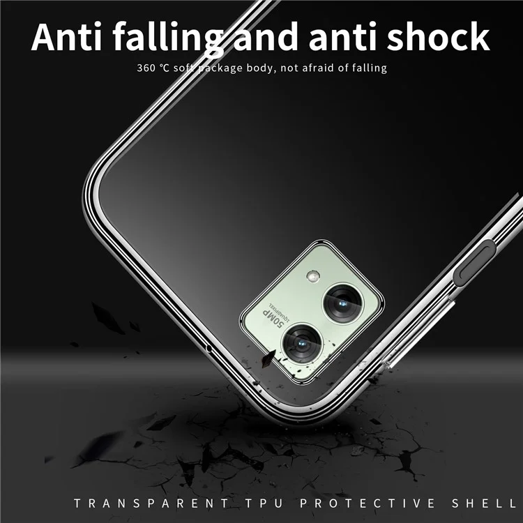 MOFI Para Motorola Moto G84 5G Capa Transparente Capa de Telefone TPU Protetor de Telefone