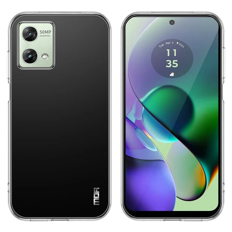 MOFI Para Motorola Moto G84 5G Capa Transparente Capa de Telefone TPU Protetor de Telefone
