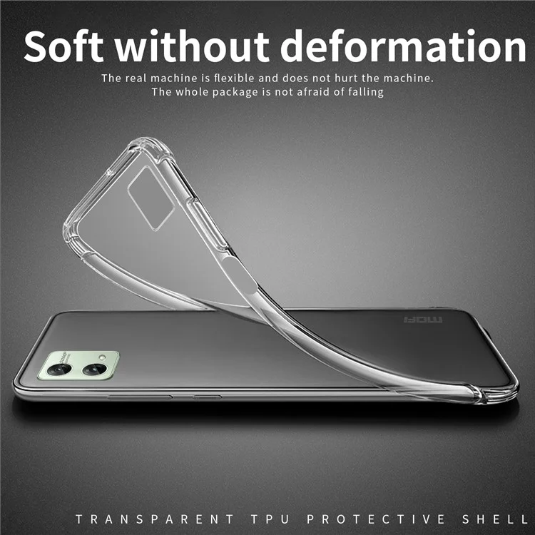 MOFI Para Motorola Moto G84 5G Capa Transparente Capa de Telefone TPU Protetor de Telefone