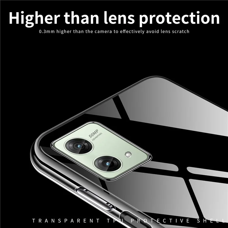 MOFI Para Motorola Moto G84 5G Capa Transparente Capa de Telefone TPU Protetor de Telefone