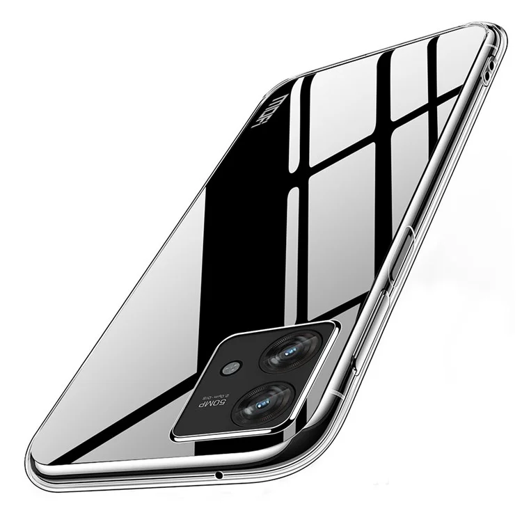 MOFI Clear Phone Case For Motorola Edge 40 Neo 5G Anti-Scratch TPU Phone Shell Cover