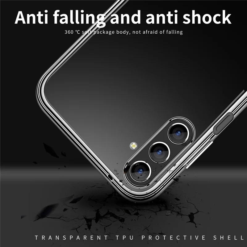 MOFI Transparent Telefonbeskyttelse til Samsung Galaxy S24, Skockabsorberende TPU Hylster