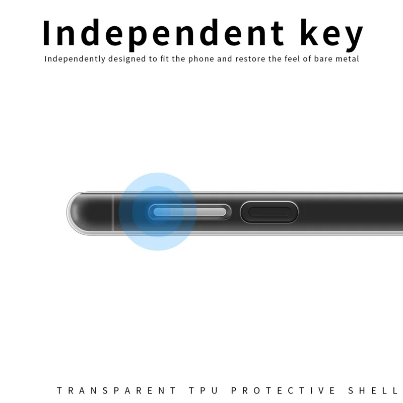 MOFI Transparent Telefonbeskyttelse til Samsung Galaxy S24, Skockabsorberende TPU Hylster