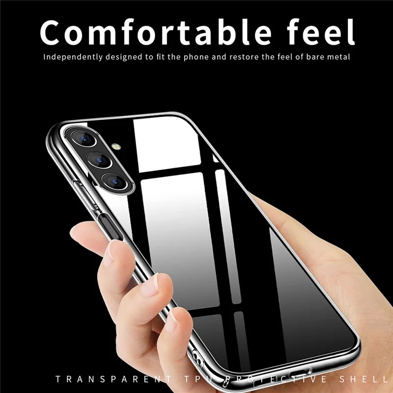 MOFI Transparent Telefonbeskyttelse til Samsung Galaxy S24, Skockabsorberende TPU Hylster